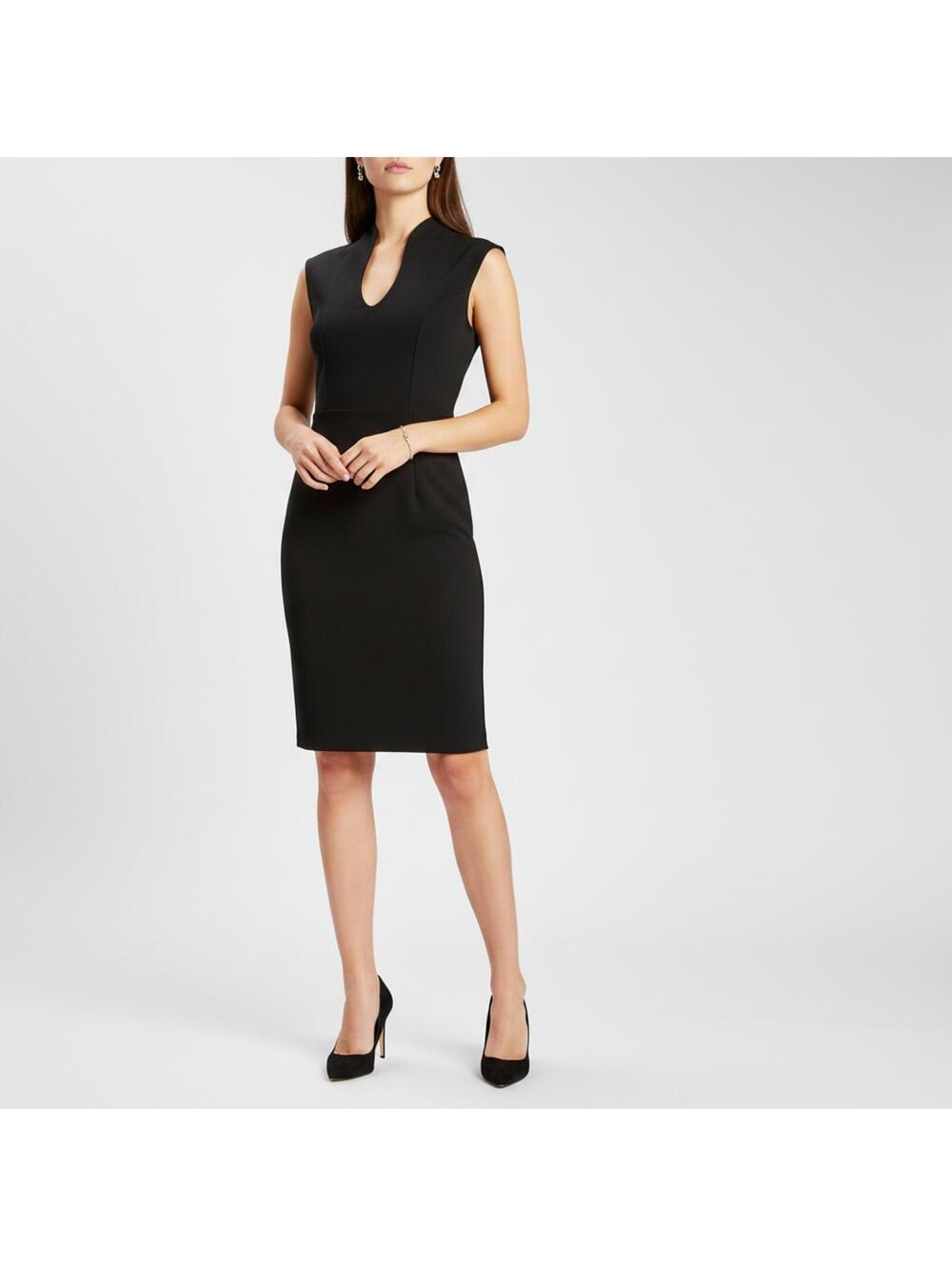 Rolla Coster Black Midi Sheath Dress